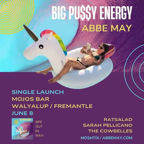 Big Pussy Energy release party gig poster